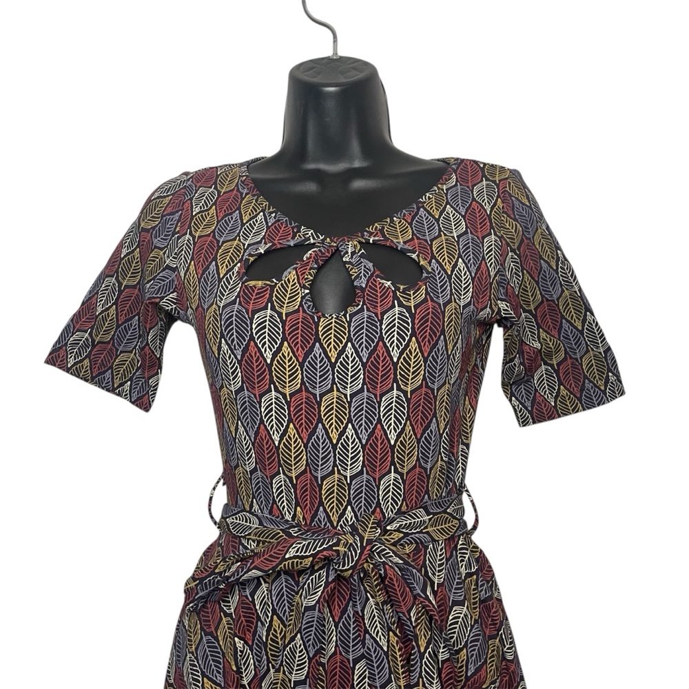 Effie’s Heart Dahlia Autumn Print Pocket Dress - Picture 3 of 9